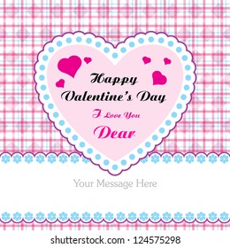 Vector Valentine's day card design.