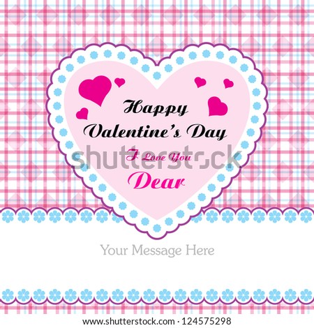 Vector Valentine's day card design.