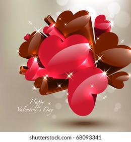 Vector Valentine's Day Card Element