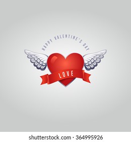 Vector Valentine's day card with original design