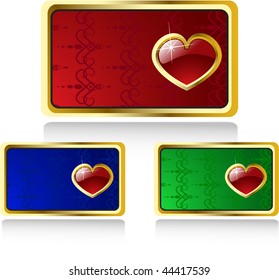 the vector valentines day cards