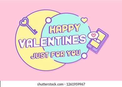 Vector Valentine's day cards templates. Use for banners, greeting cards, gifts, poster - Vector