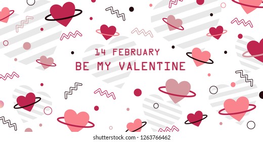 Vector Valentine's day cards templates. Use for banners, greeting cards, gifts, poster - Vector