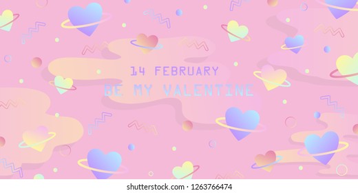 Vector Valentine's day cards templates. Use for banners, greeting cards, gifts, poster - Vector