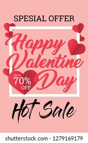 Vector Valentine's day cards templates. Hand drawn February 14 gift tags, labels or posters collection. Vintage love lettering background. - Vector