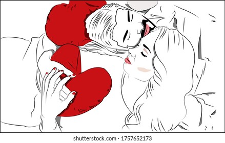 Vector valentines day couple people