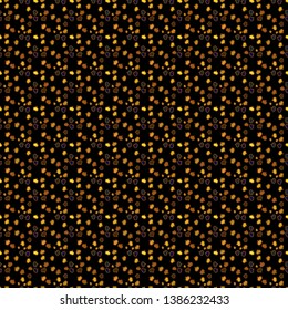 Vector. Valentine':s day. Drawing in sketch style on brown, black and orange colors. Wrapping paper. Seamless Love doodle romantic background vector with hearts. Wedding and invatation card concept.