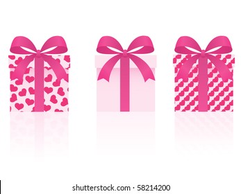 vector valentine's day gifts set
