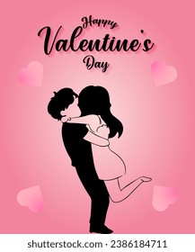 Vector valentine's day greeting card design.