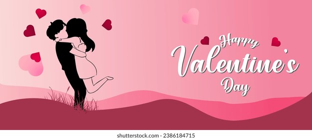 Vector valentine's day greeting card design.