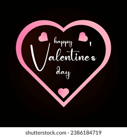Vector valentine's day greeting card design.