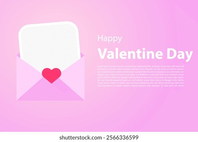 Vector Valentine's Day Greeting Envelopes