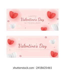 saludo de día de vectores valentines en estilo de gradación