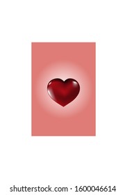 Vector valentines day heart for design work