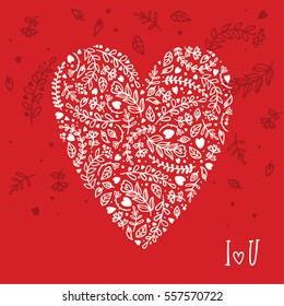 Vector valentines day heart illustration