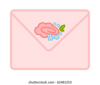 Vector valentine`s day letter