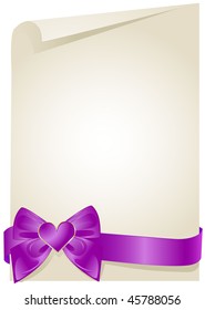 Vector valentines day manuscript