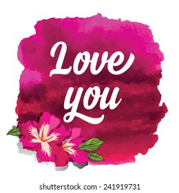 Vector Valentine's Day party invitation. Holiday background and design banner. Vector template with hand-drawn graphic.