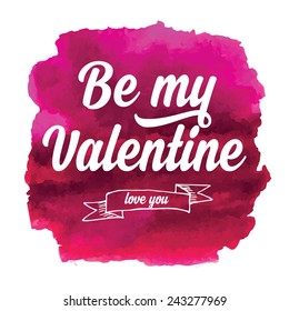 Vector Valentine's Day party invitation. Holiday background and design banner. Vector template with hand-drawn graphic.