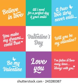 Vector Valentine's Day party invitation. Holiday background and design banner. Vector template with hand-drawn graphic.