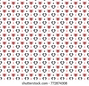 Vector Valentines Day pattern