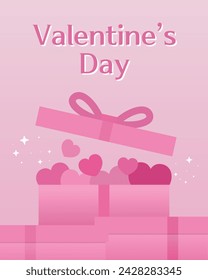 vector valentine's day poster design