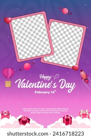 Vector Valentine's Day Poster Template