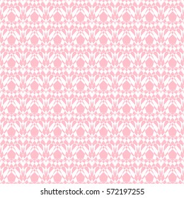 Vector Valentines day seamless pattern with hearts of pink color for background Wedding Invitation Card.