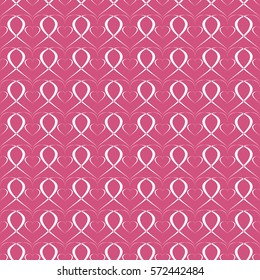 Vector Valentines day seamless pattern with hearts of pink cabaret color for background Wedding Invitation Card.