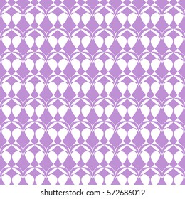 Vector Valentines day seamless pattern with hearts of purple light wisteria color for wallpapers and background.