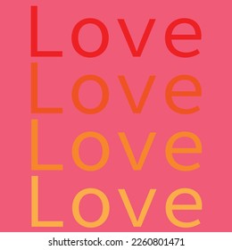 Vector of valentine's day series, vector of love writing background. Great for celebrating valentine's day with loved ones.