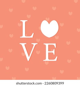 A vector of the valentine's day series, a vector that describes the word love. Great for celebrating valentine's day with loved ones.