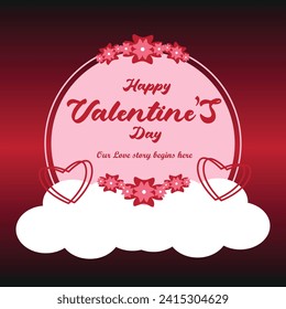 Diseño especial del Día de San Valentín vectorial