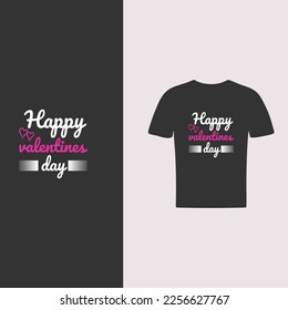 Vector valentines day t shirt design   and typography