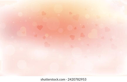 Vectorvalentinstag-Tapete mit unscharfem Element.
