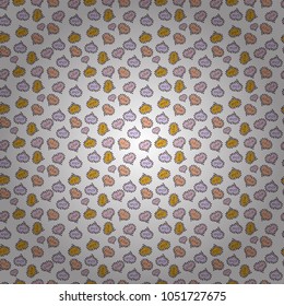 Vector. Valentines day wrapping paper. Abstract seamless love pattern. Romantic wallpaper for girls. Girlish repeated backdrop with hearts, drawing in sketch style on white, neutral and yellow colors.