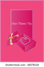 vector valentine's greeting card
