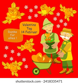 Vector - valentines greeting card, colored illustration, template.