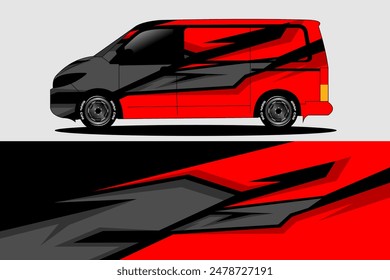 Vector van livery diseño, pegatina y diseño de calcomanías