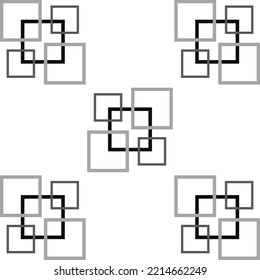 Vector variation of abstract square on white background. wallpaper, event background.