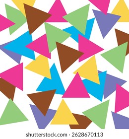 vector of various colors of triangles. suitable for use as a presentation background, web, poster, or wallpaper