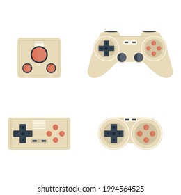 Vector of various game console, from retro to modern