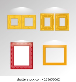 Vector Various Stylish Framework Isolated On Background