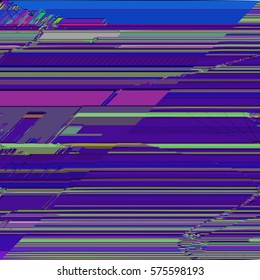 vector various vibrant modern abstract digital glitch move diagonal violet stripes graphic design damaged data file background
