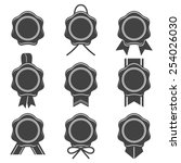 Vector various wax seal icon collection
