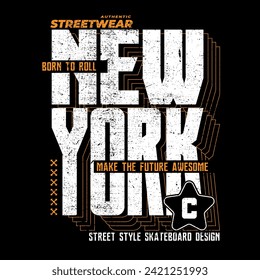 vector varsity new york college print