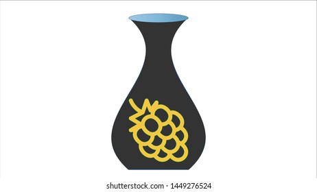 vector vase design inon symbol