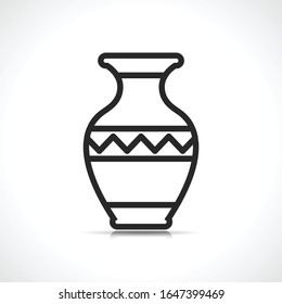 Vector vase symbol icon design