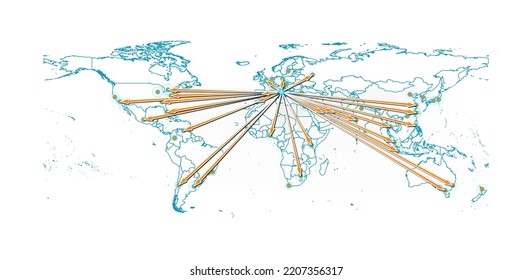 Vector Vatican concept map, export concept map for Vatican on white background suitable for export concepts. File is suitable for digital editing and size prints of all sizes.