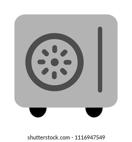 vector vault illustration, money safe bank - security and protection illustration